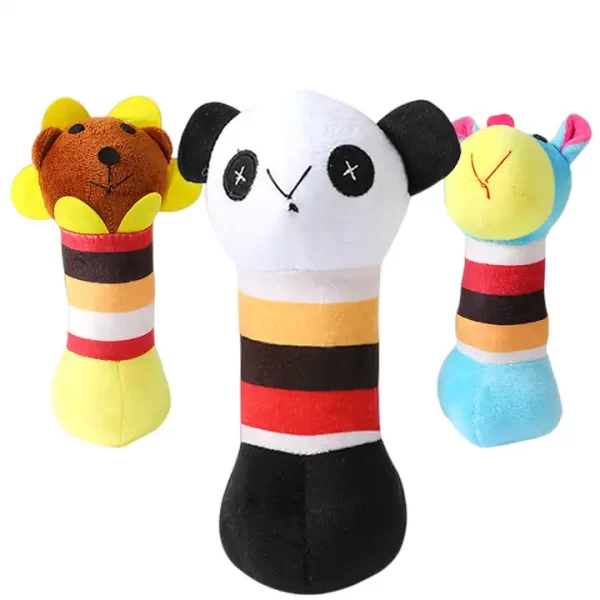 Plush Bite-Resistant Molar Squeaky Dog Toy Panda - Image 2