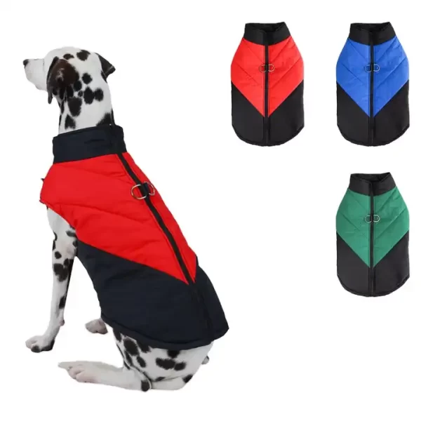 Padded Winter Warm Dog Clothes Waterproof Pet Vest