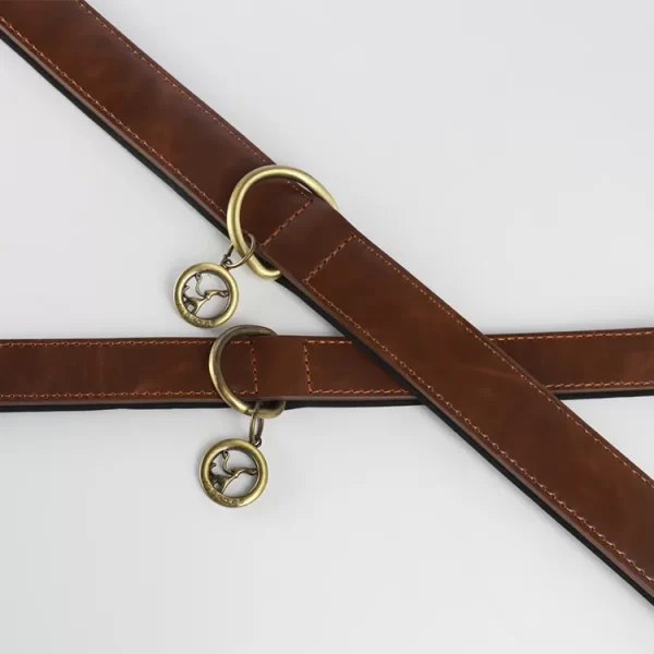 Tactical Medium Sized Pu Leather Dog Collar - Image 3