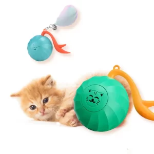 Electric Smart Cat Balls Toys Automatic Rotating Funny Rolling Ball