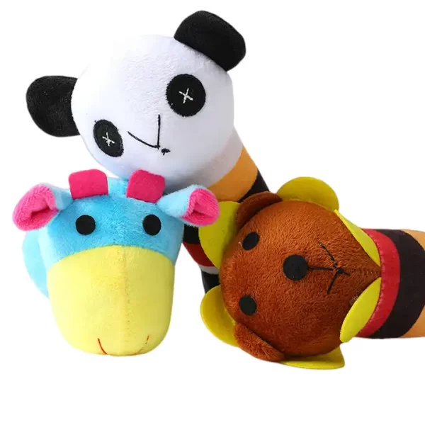 Plush Bite-Resistant Molar Squeaky Dog Toy Panda - Image 3