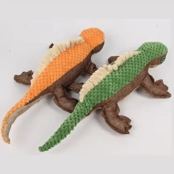Cute Plush Stuffed Pet Chew Toys With Squeakers Lizard - Image 2