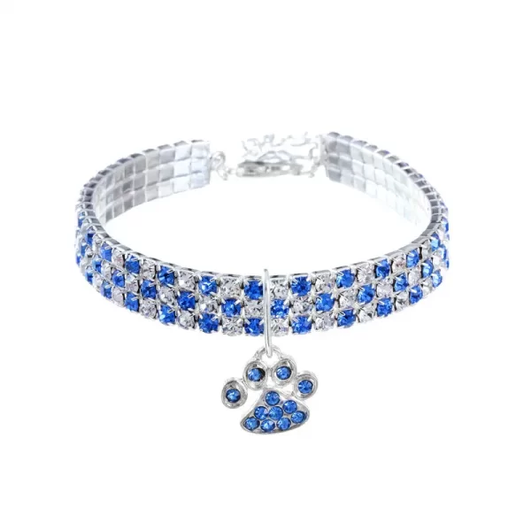 Dog Cat Necklace Diamond Pet Chain Cat Crystal Collar - Image 4