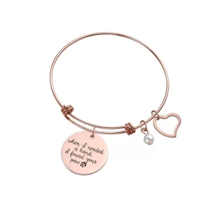Multiple color bangle stainless steel engraved bracelet