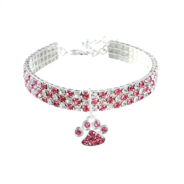 Dog Cat Necklace Diamond Pet Chain Cat Crystal Collar - Image 5