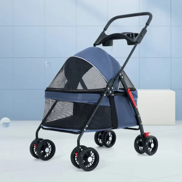 Pet Strollers of Dog Walk Folding Travel Carrier - Image 6