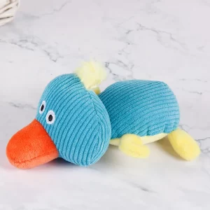 Dog Chew Toy Teeth Cleaning Plush Stuffed Toys Duck