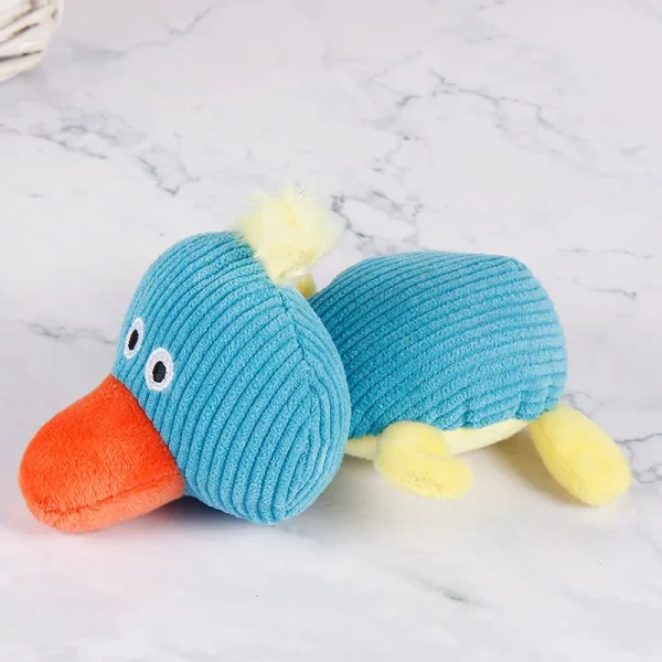 Dog Chew Toy Teeth Cleaning Plush Stuffed Toys Duck