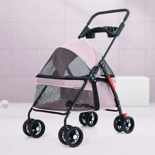 Pet Strollers of Dog Walk Folding Travel Carrier - Image 4