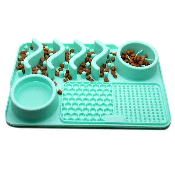 All-in-one Dog Food Mat Dog Bowl Water Feeder - Image 5